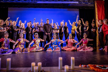 A group of bollywood dancers