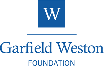 Garfield Weston Foundation logo with blue text